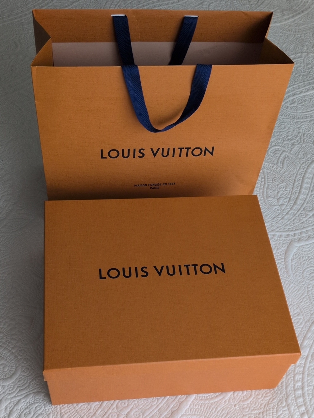 Louis Vuitton Box + Shopping Bag